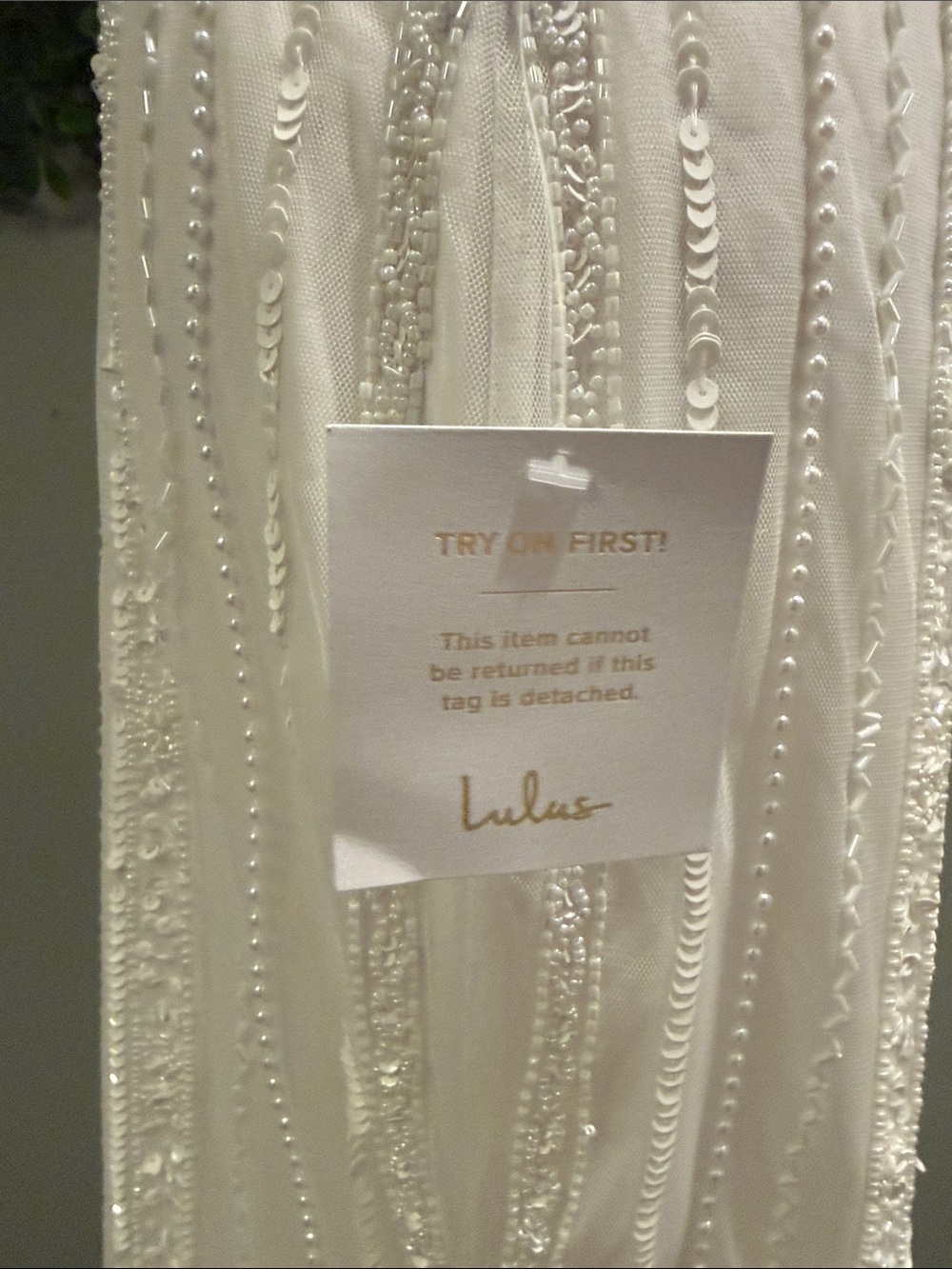 NWT- Stunning Vow White Beaded Sequin Maxi Dress - Picture 9 of 16